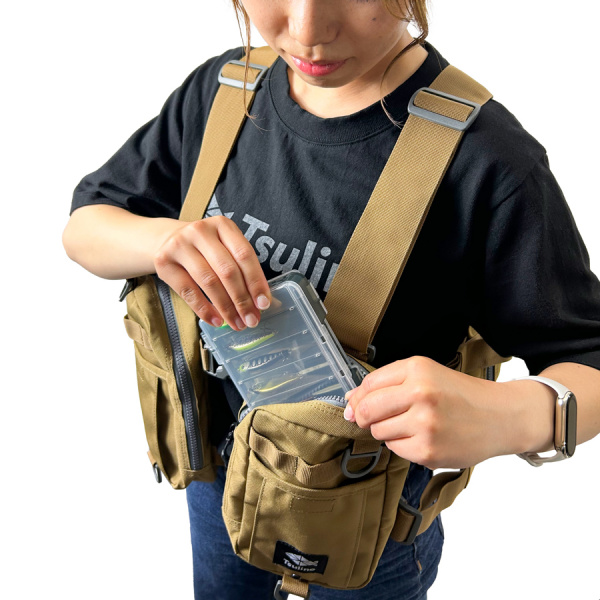 TMストリームベスト タン【ストラップベスト/渓流ベスト/本流ベスト/マウンテンストリームベスト】